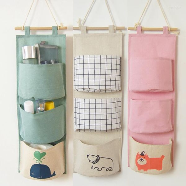 Opbergdozen Muur Opknoping Organizer Tas Waterdichte Telefoon Sleutels Diversen Home Closet Doek Pouch