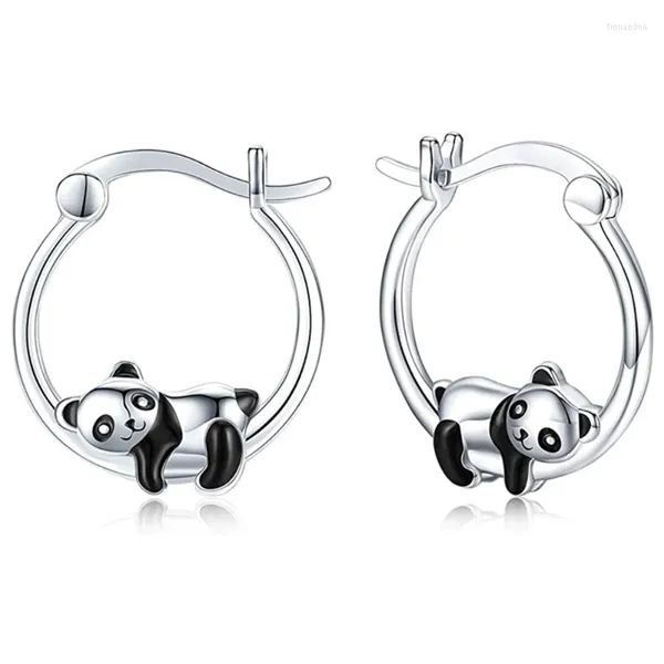 Creolen CAOSHI Niedlicher Panda für Damen, modisches Design, Accessoires, Alltag, trendiger Teenager-Mädchen, zarter Tierschmuck