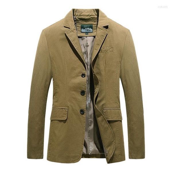 Jaquetas masculinas Blazer Jaqueta 2023 Primavera Outono Casual Algodão Slim Fit Homem Casacos de Luxo Militar Casaco Masculino Outwear Roupas