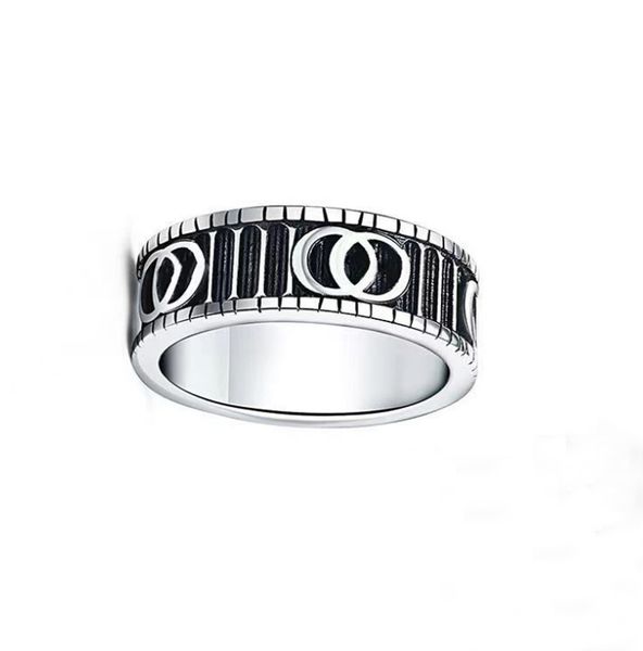 Mode Mens Love Ring Designer Bague Moissanite Gvccis Bague Ghost Snake Lettre De Luxe Argent Plaqué Couple Anneaux Femmes Designer Bijoux Cadeaux