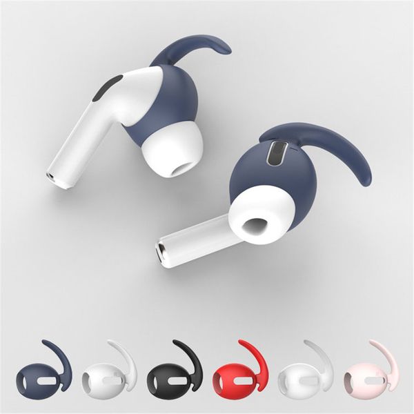 Silicone Ear Tips Hooks for Airpods Pro Wireless Earphone Earbuds Tips Eartips Gels Earhook Replacement Accessories Holder Earhook