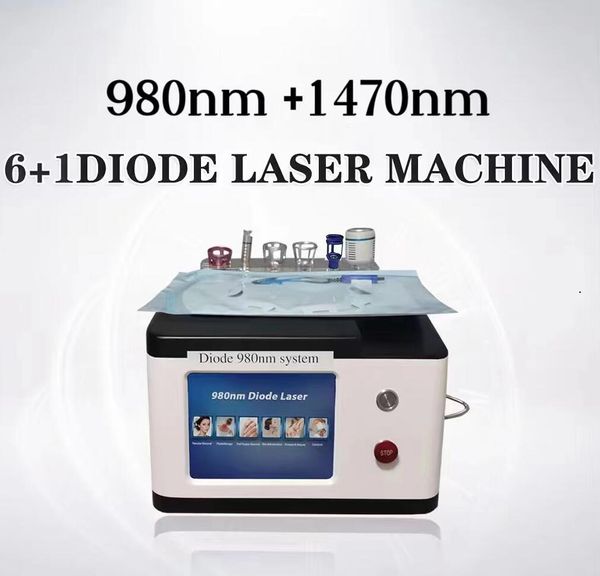 Laser a diodi originale 980nm + 1470nm per chirurgia della pelle delle emorroidi / EVLT / PLDD / serraggio dentale / rimozione delle vene dei ragni del sangue lipolisi liposuzione chirurgia eqipment