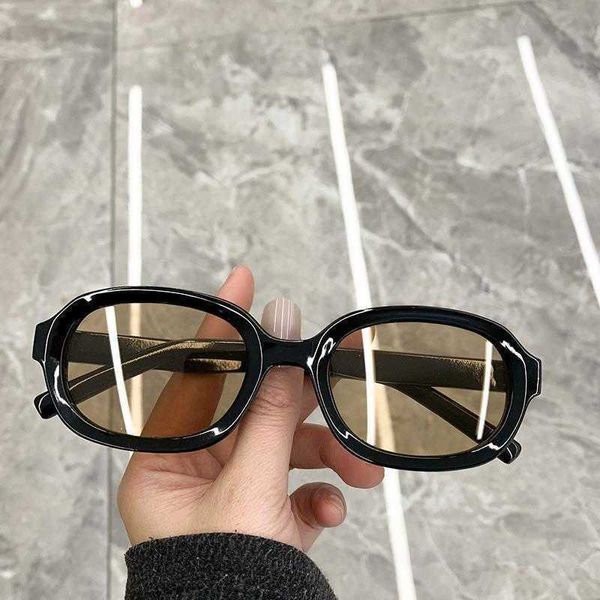 Casal 2023 novos óculos de sol masculinos ins super hot hip-hop ovais sabor porto da moda marca de óculos de sol para mulheres