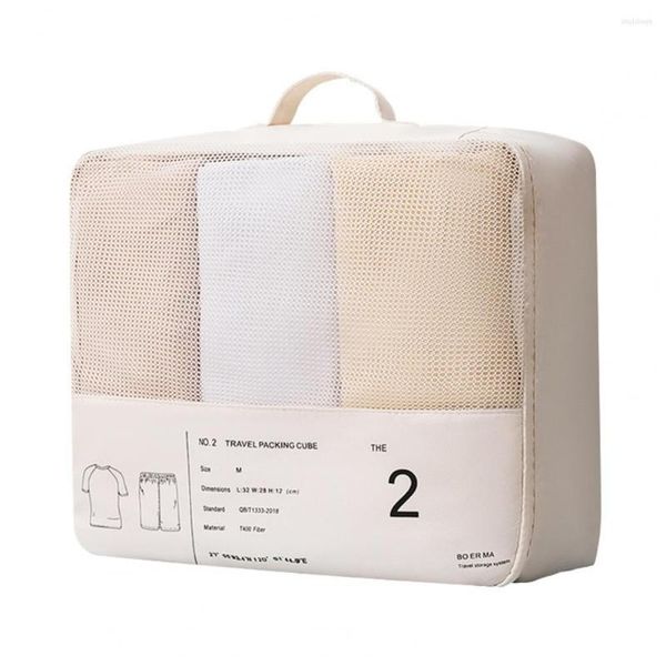 Сумки для хранения удобная сумка для одежды Двусторонние молнии Держите аккуратную дышащую одежду для деловых поездок