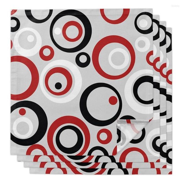 Столовая салфетка Круг абстрактная геометрия многоразовая ткани для салфетки.