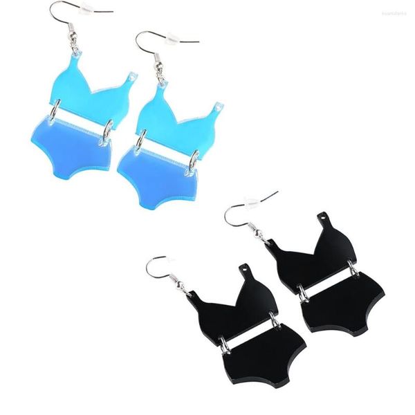 Baumelnde Ohrringe, Persönlichkeit, Unterwäsche-Set, Sommer, Badeanzug, lang, Modeschmuck, lustig, cool, Bikini, Haken, Tropfen für Frauen