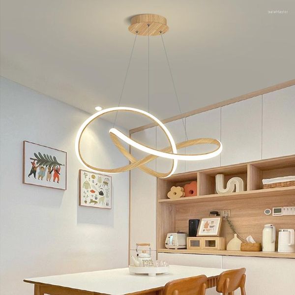 Anhänger Lampen Nordic Led Holz Hängen Lampe Küche Leuchten Moderne Esszimmer Loft Suspension Wohnkultur Innen Beleuchtung