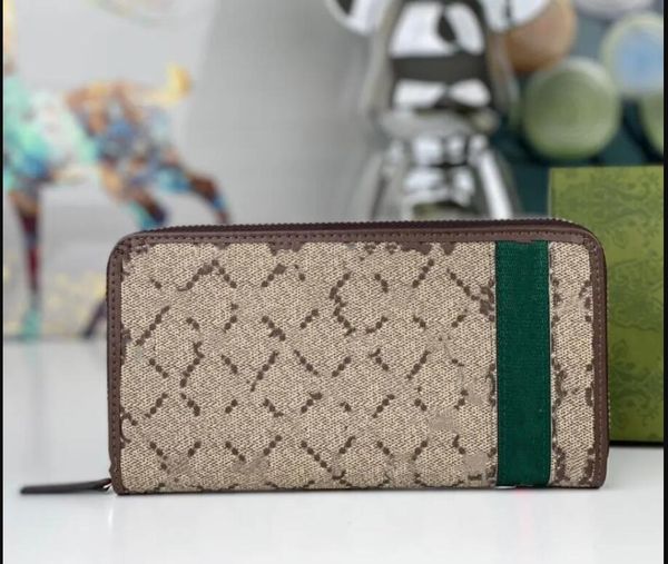 7A Tasarımcı Cüzdanları Orijinal deri tek fermuar cüzdanı, erkekler ve kadınlar için yüksek kaliteli çanta ile 2 renk