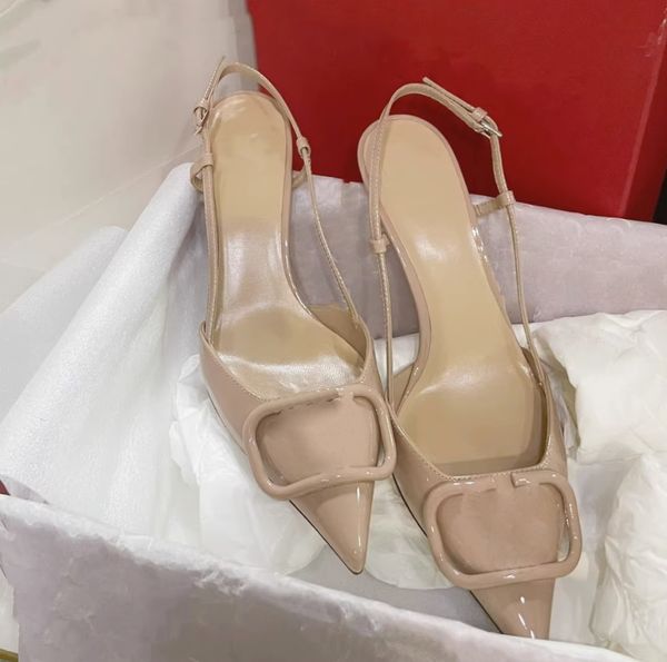 New Women Wedding Sapatos de calcanhar alto sandálias de calcanhar fino dos dedos Super High Women Sandal Tamanho 35-40 com caixa