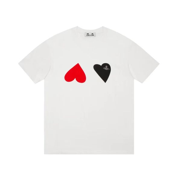 Camiseta masculina DUYOU Spray Orb Vivienne West, camiseta de madeira, roupas de marca, masculina e feminina, camiseta de verão com letras, camisa de algodão, tops de alta qualidade 78177
