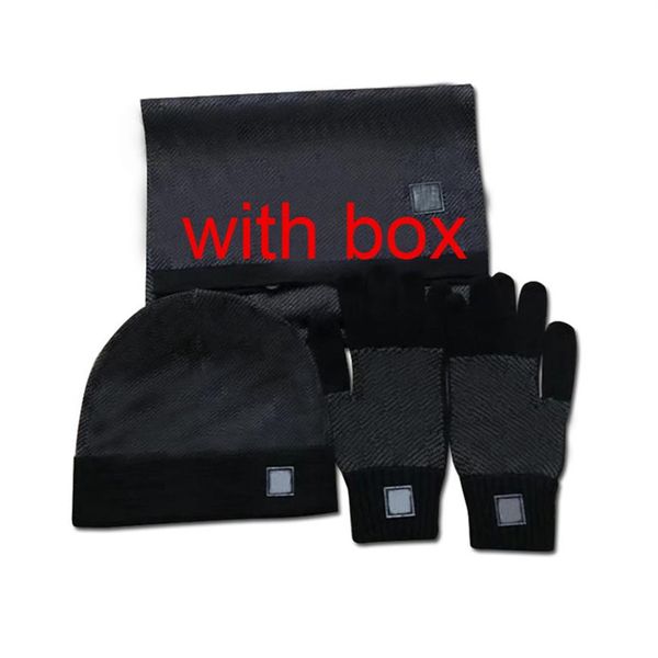 5555 Hohe Qualität Männer Frauen Beanie hut Schal Sets Warme Hüte Schals Handschuhe Sets Schal Mode Accessories201h