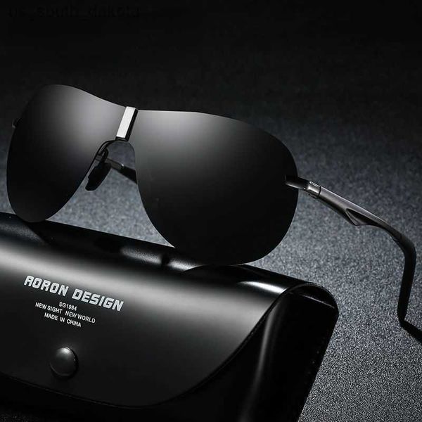 Óculos de Sol de Armação de Magnésio de Alumínio Masculino Polarizado UV400 Marca de Alta Qualidade Óculos de sol para óculos masculinos de sol masculino L230523