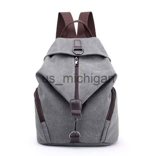 Mochila de marca feminina de lona estilo formal escolar senhora menina estudante bolsa de laptop de alta qualidade lona mochila bolsas 2022 j230612