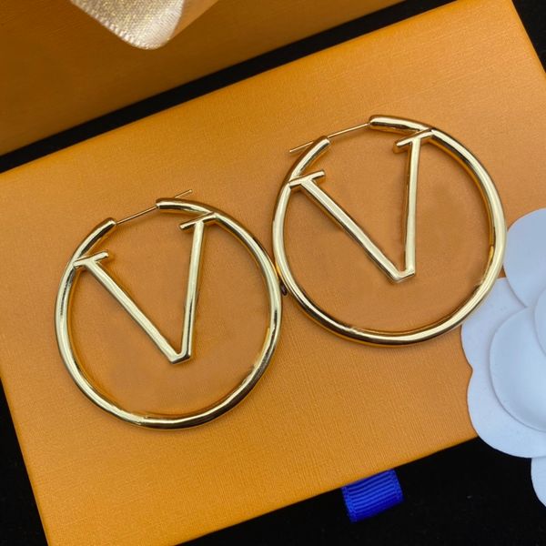 Fashion Gold Hoop Earring Designer Brand Letter Oorknopjes Valentijnsdag Moederdag Bruiloft Sieraden Cadeau