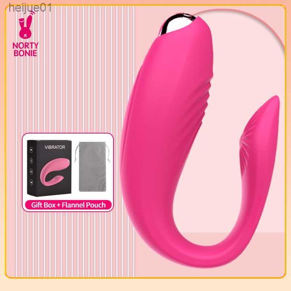 Norty Bonie U-образный мини-вибрирующий вибрационные вибрации вибрации трусиков G-Spot Sex для женщин для взрослых секс продуктов L230518