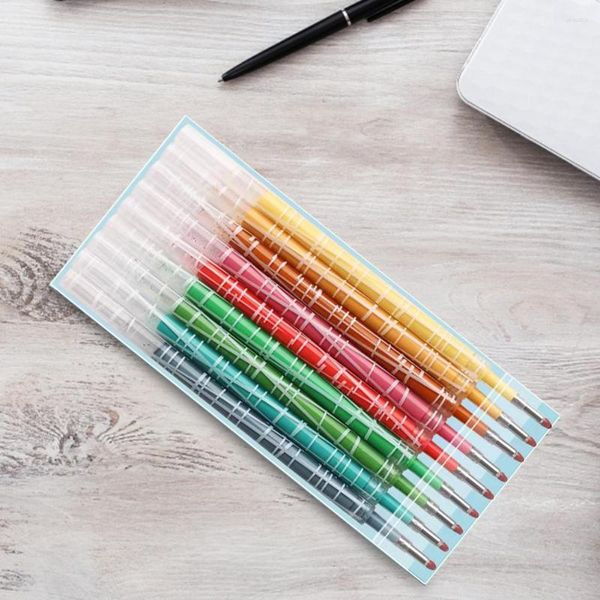 Recarga de caneta neutra marcadores de arte multicoloridos papelaria profissional material de escritório escolar para desenho de scrapbooking