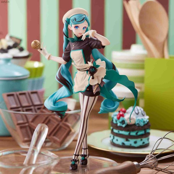 Judai Orijinal Sega Vocaloid Luminasta Hatsune Miku Acı Patissiere PVC Eylem Figür Model Bebek Oyuncakları L230522