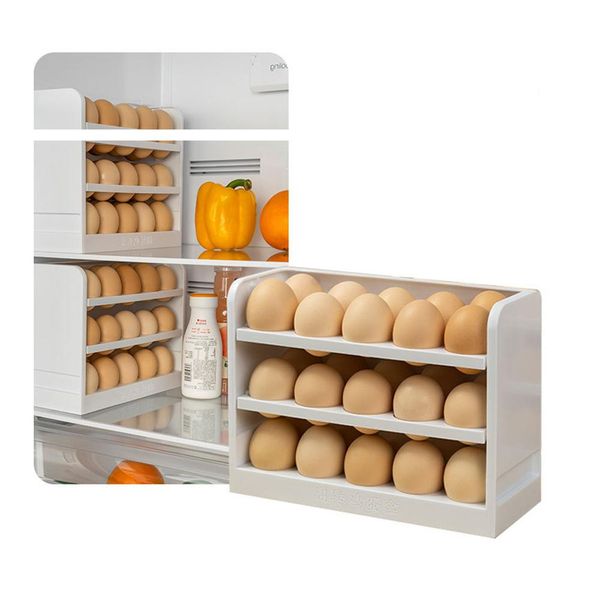 Organizzazione del frigorifero per la scatola delle uova frigo