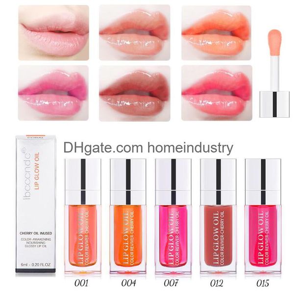 Lip Gloss 6Ml Crystal Jelly Hidratante Óleo de Cuidado Forma Não Pegajosa Brilho Sutil Cor Pura Colorida Plumperlip Drop Delivery Dhzxg