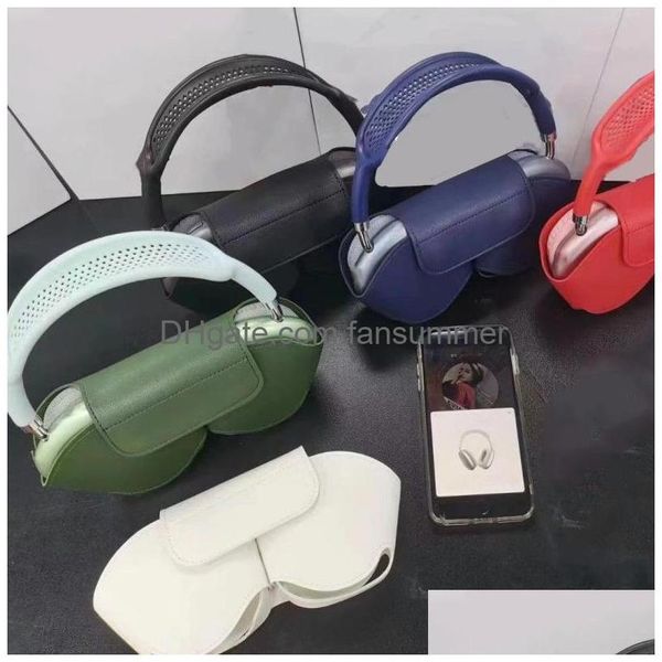 Fones de ouvido recomendados Itmes para fone de ouvido Bluetooth sem fio Pu Estojo protetor Drop Delivery Eletrônicos Dhg6Y