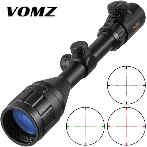 VOMZ 4-16X50 AOE Scope Ottica Rifle Sight Tactical Riflescope Caccia Scopes Full Size Vetro Inciso Reticolo Air Rifle Scope