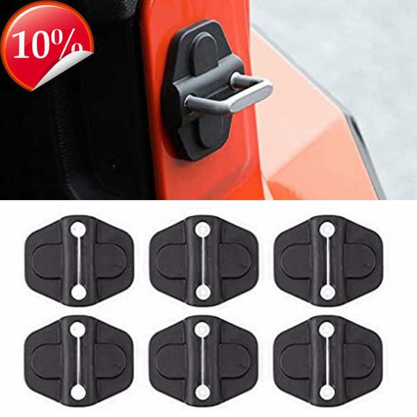 Novo 6pcs para Jeep Wrangler JL Gladiator JT 2018 2019 2020 Lock de porta Protetor decorativo Tampa de acessórios de modificação