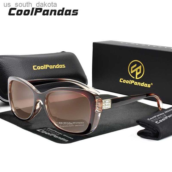 New Luxury Brand Diamond Gradient lens Occhiali da sole Donna Occhiali polarizzati Guida Occhiali da sole antiriflesso oculos de sol feminino L230523