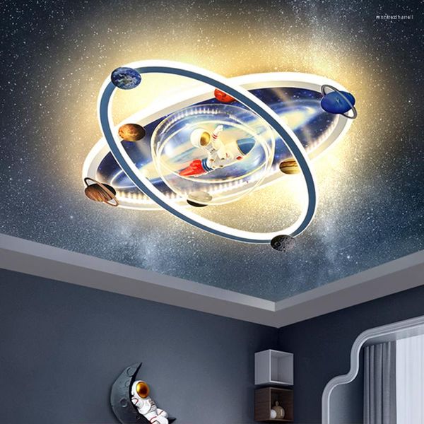 Deckenleuchten Kronleuchter Nordic Home Dekoration Salon Kinder Schlafzimmer Dekor Intelligente LED-Lampen für dimmbare Innenbeleuchtung Anhänger