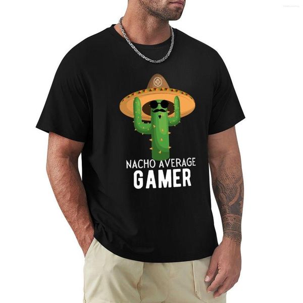 Polo da uomo Nacho Media Gamer Videogioco Umorismo Regali T-Shirt Maglietta divertente Top Camicie nere per uomo