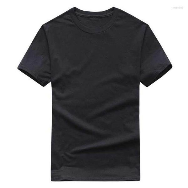 T-shirt da uomo T-shirt tinta unita da uomo 2023 T-shirt da uomo in cotone bianco e nero T-shirt da skateboard estiva T-shirt da ragazzo da skate Top europea