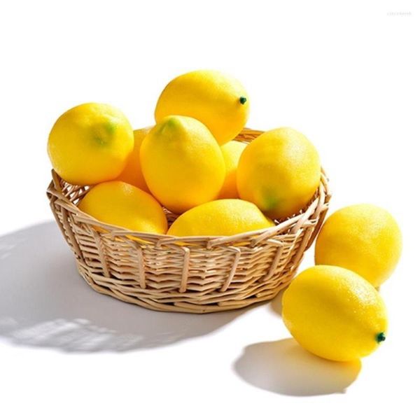 Decorazione per feste Simulazione di limoni artificiali realistici Piccoli frutti finti per oggetti di scena per matrimoni in cucina domestica