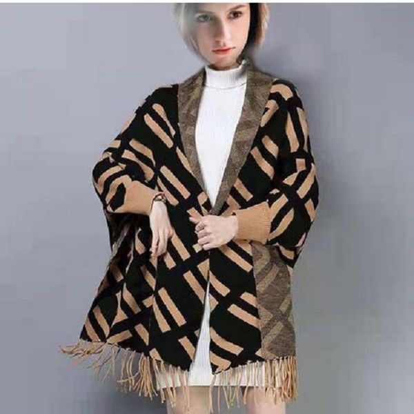 2030 Frauen Designer Kleidung Damen Pullover Pull Luxusmarke Mantel Splicing Pullover weiblich mit dem gleichen Herbst Winter Damen Cardigan Jumper