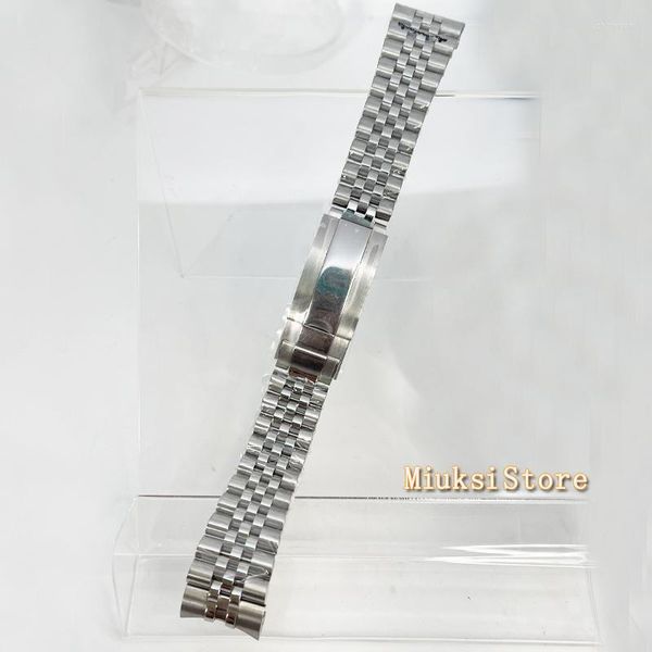 Watch Bands cinghia da 20 mm in argento oro giubileo bracciale slitta glide chiusura a blocchi in acciaio inossidabile 904L