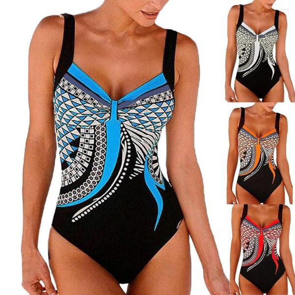 Damen Bademode Damen Weste Bikini Set Badeanzug Lianxian Frauen Strand Einteiler Patchwork Beachwear Monokini XS-8XL