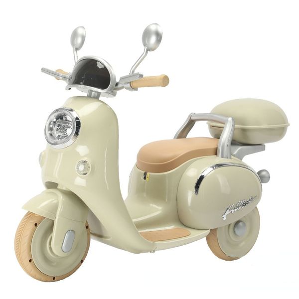 Auto elettrica per bambini Motocicletta elettrica Doppio triciclo Bambino Giocattolo telecomandato Ricarica batteria Auto Regalo di compleanno