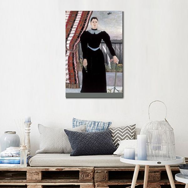 Импрессионистский пейзаж холст -арт -портрет женщины II Анри Руссо
