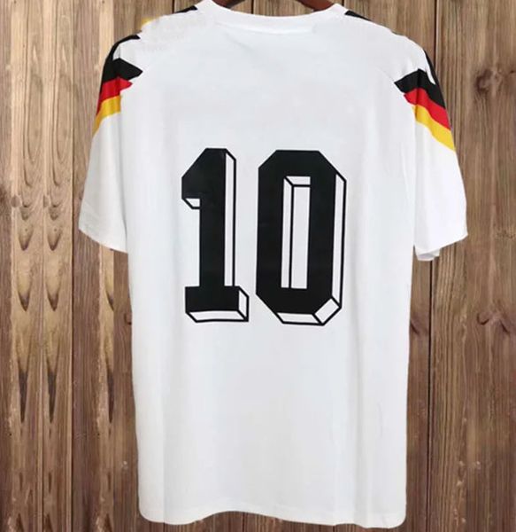 Weltmeisterschaft ALEMANIA Retro-Fußballtrikots 1988 1990 1992 Littbarski BALLACK KLINSMANN KALKBRENNER KLOSE Herren-Fußballtrikot Maillot Kit Uniform de Foot