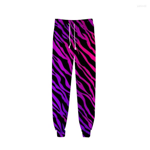 Calças masculinas moda animal zebra e fantasia de cavalo 3d jogger harém pant diário casual homens mulheres calças compridas soltas moletom fitness