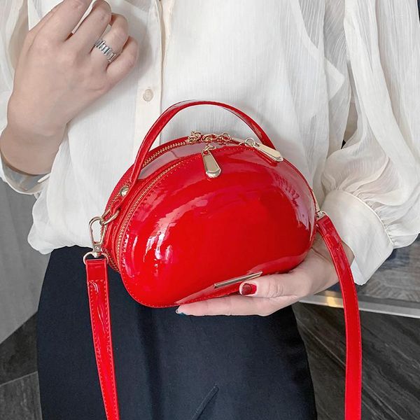 Вечерние сумки роскошные сумочки Женщины дизайнерские мини -модные красное сердце в форме плеча с плечами девочки высококачественные желе -кошель