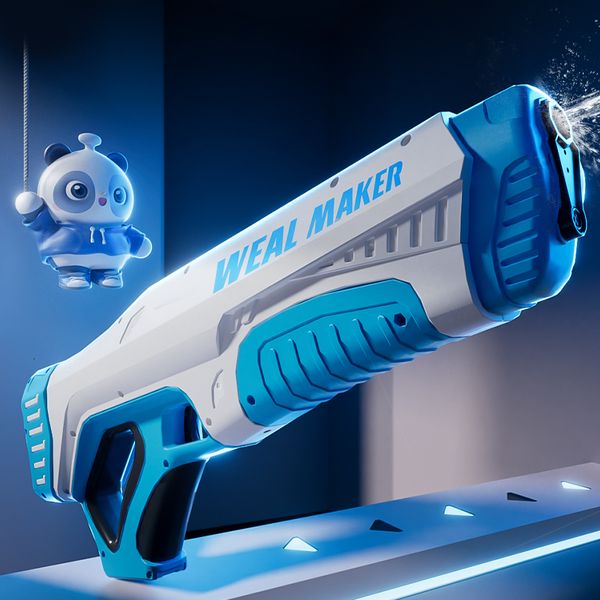 Sand Play Water Fun Automatic Summer Electric Gun Induction Water Absorbing High-Tech Burst Water Gun Beach Outdoor Water Fight Toys Gifts 230609