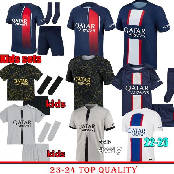 Maillots de football 22/2023 2024 World Cup Soccer Jersey French BENZEMA Football shirts MBAPPE GRIEZMANN POGBA kante maillot foot kit top shirt HERREN kindersets