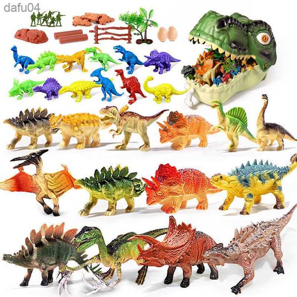 Çocuk Simülasyon Dinozor Dünyası Oyuncak Çocuk Jurassic Modeller Aksiyon Figürleri PVC Tyrannosaurus Hayvanlar Park Çocuklar 3 Yıllık Hediye L230522