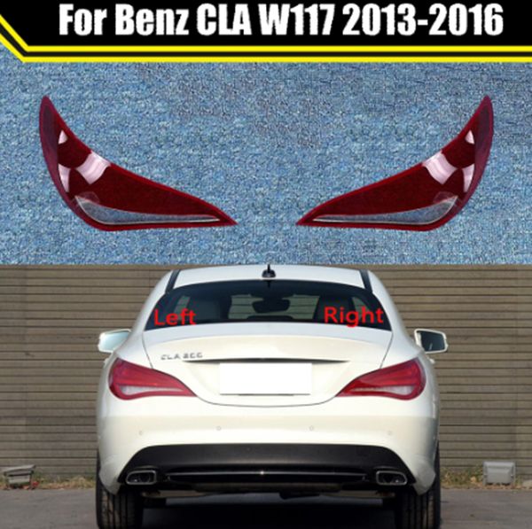 Para mercedes benz cla w117 2013-2016 luz traseira do carro shell luzes de freio substituição shell auto concha traseira capa abajur abajur