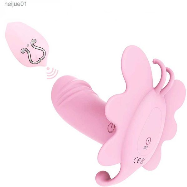 Vibratör Dildo Uzaktan Kumanda Giyilebilir Vibratörler Kadınlar için G-Spot Klitoris Görünmez Kelebek Panties Titreşimli Yumurta Seks Oyuncakları L230518