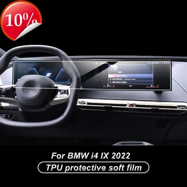 BMW I4 IX 2022 GPS Navigasyon Koruyucu Film LCD Ekran TPU Yumuşak Film Ekran Koruyucu Anti-Çizelge Film Aksesuarları