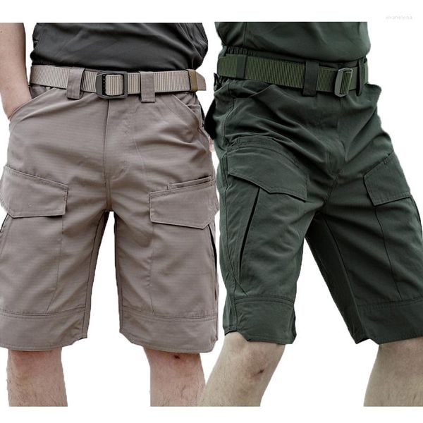 Мужские брюки летние военные дышащие тактические грузовые шорты Мужские цветные армия мужские карманы хлопок грабит
