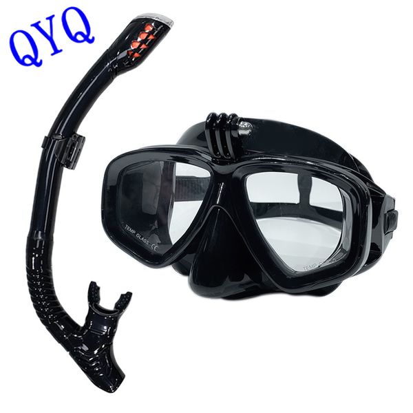 Tauchmasken Professionelle Unterwasser-Tauchmaske, Taucherbrille, geeignet für GoPro kleine Sportkamera, All-Dry-Taucherbrille 230612