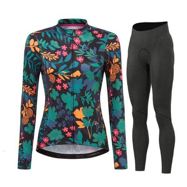 Radtrikot-Sets, Frühling und Herbst, lange Jacke, atmungsaktiv, Damen-Radtrikot, Kleidung, Berg, Outdoor, Triathlon, modische Fahrradkleidung, 230612