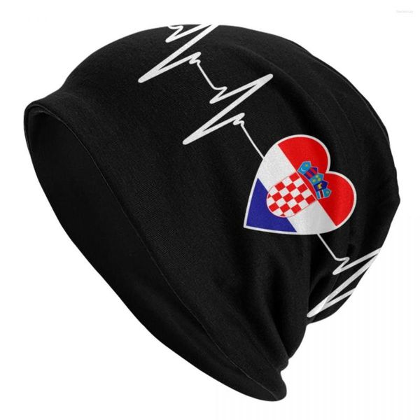 Berets Heartbeat Horatia Flag Beanie Cap Unisex Winter теплый капот.