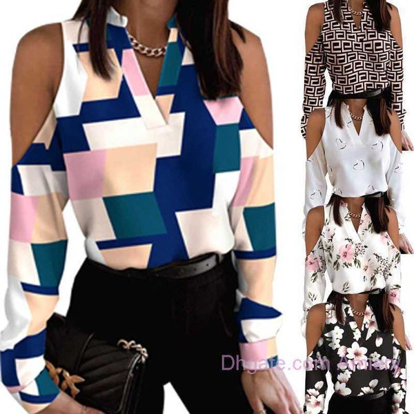 2024 Designer Women Clex Bloge Long Sleeve Off Sholeys Shirt Shirt Ladies Outfits Tops